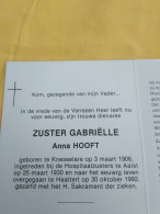 Doodsprentje Anna Hooft / Knesselare 3/3/1906 Haaltert 30/10/1992 ( Zuster Gabriëlle ) - Godsdienst & Esoterisme