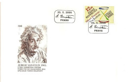 FDC 437 Czech Republic THE 2005 WORLD YEAR OF PHYSICS 2005 Einstein - Albert Einstein