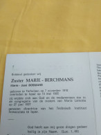 Doodsprentje Marie José Berchmans / Terhulpen 7/11/1918 Ieper 15/5/1985 ( Zuster Marie ) - Godsdienst & Esoterisme