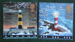 Lighthouse Vuurtoren Leuchtturm Phare (Mi 1742-1743 1998 Used Gebruikt Oblitere ENGLAND GRANDE-BRETAGNE GB GREAT BRITAIN - Used Stamps