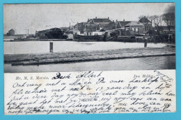 NEDERLAND Prentbriefkaart Hr. M.S. Marnix 1909 Den Helder - 's Gravenhage - Den Helder