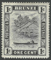 Brunei. 1924-37 View On Brunei River. 1c MH Mult Script CA W/M SG 60. M6141 - Brunei (...-1984)