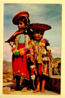 Pérou : Cuzco – Two Indian Children With Typical Clothes (animée) CPSM (voir Scan Recto/verso) - Peru