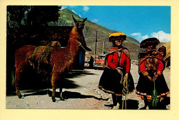 Pérou : Cuzco – Girls Driving A Llama (animée) CPSM (voir Scan Recto/verso) - Perù