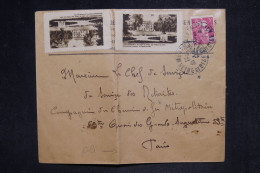 FRANCE - Enveloppe De Montmorency En 1946 Pour Paris Avec Vignettes Régionales - L 153777 - Lettres & Documents