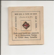 Carte Reliquaire - Saint Thérèse - Etoffe Ayant Touché Aux Ossements De La Bienheureuse - Godsdienst & Esoterisme