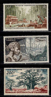 AOF - 1954 - Communications Et Flore  - PA 18 à 20  - Neufs ** - MNH - Unused Stamps