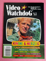 VIDEO WATCHDOG N° 78  GUIDE FANTASTIC VIDEO DE DEC 2001  USA 82  PAGES   KLAUS KINSKI - Horror/ Mostri