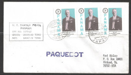 1984 Paquebot Cover, Panama Stamps Used At Yokohama, Japan - Panamá
