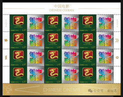 China 2024 G60 I60 Stamp Chinese Cinema Individualization Stamps Full Sheet - Ongebruikt