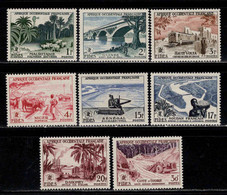 AOF - 1956  -  FIDES -  N° 54 à 61   - Neufs ** - MNH - Unused Stamps