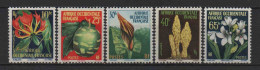 AOF - 1958 - Flore - N° 68 à 72  - Neufs ** - MNH - Unused Stamps