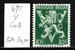 675 V  COB  (XX) MNH - 1931-1960