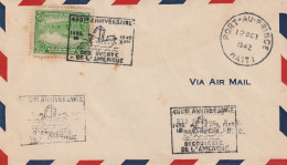 Haïti YT 267A Sur Lettre : 450ème Anniversaire De La Découverte De L'Amérique - 1942 - Cristoforo Colombo