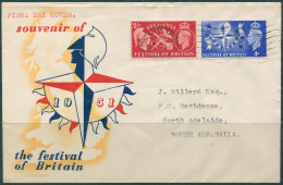 Great Britain 1951 SG513-514 Festival Of Britain Set On Cover - Ohne Zuordnung