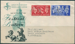 Great Britain 1951 SG513-514 Festival Of Britain Set On PTS COVER - Ohne Zuordnung