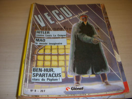 VECU N° 09 11.1985 HITLER BEN-HUR MAO TSE TOUNG SPARTACUS TIBERE CESAR - GLENAT - Vécu