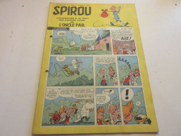 SPIROU 0998 P 30.05.1957 NOURRITURE Au MOYEN AGE AUTO USA TURBINE FIREBIRD 2     - Spirou Magazine