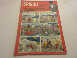 SPIROU 1008 08.08.1957 Le CHAR A VOILE Les AUTRUCHES L'AVION A PEDALES           - Spirou Magazine