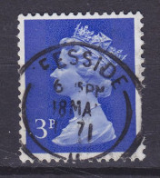 Great Britain 1971 Mi. 566 C, 3p. QEII. Deluxe TEESSIDE 1971 Cancel - Used Stamps