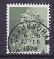 Great Britain 1971 Mi. 567 C, 3½p. QEII. Deluxe SAXMUNDHAM Suffolk 1974 Cancel - Used Stamps