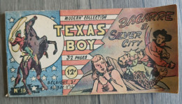 TEXAS BOY N° 15  BAGARRE A SILVER CITY  Modern Collection 1948/1949  SAGE SAGEDITION - Autres & Non Classés