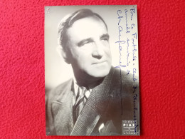 DEDICACE AUTOGRAPHE DE CHARLES VANEL SUR PHOTO TEDDY PIAZ 17.5 X 12.5 Cm - Signiert