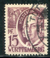 WURTEMBERG- Y&T N°5- Oblitéré - Württemberg