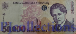 ROMANIA 50000 LEI 1996 PICK 109a VF - Roumanie