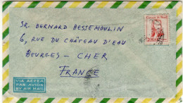 BRAZIL 1966 AIRMAIL LETTER SENT TO BOURGES CHER - Lettres & Documents