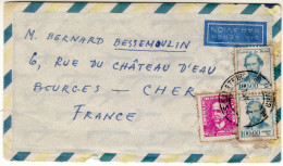 BRAZIL 1966 AIRMAIL LETTER SENT TO BOURGES CHER - Lettres & Documents