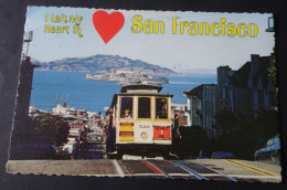 I Left My Heart In San Francisco - Cable Car On San Francisco Hill - Smith Novelty Co., San Francisco - Kabelbanen