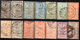 3516.1903 HOTEL DES POSTES Y.T.145-151 SHADES - Used Stamps