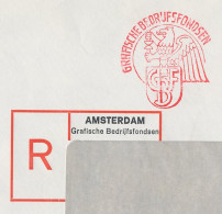 Registered Meter Cover Netherlands 1973 Griffin - Lion - Eagle - Graphic Corporate Funds  - Altri & Non Classificati