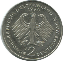 2 DM 1990 J K.SCHUMACHER BRD DEUTSCHLAND Münze GERMANY #AG246.3.D.A - 2 Marcos