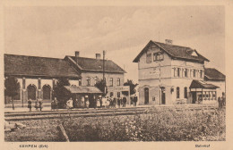 5014 KERPEN, Bahnhof Von Der Gleisseite, Belebte Szene - Kerpen
