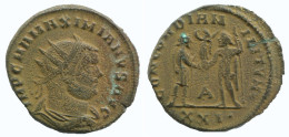 MAXIMIANUS ANTONINIANUS Antiochia A/xxi 3g/21mm #NNN1829.18.F.A - La Tetrarchía Y Constantino I El Magno (284 / 307)