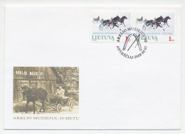 Cover / Postmark Lithuania 2008 Horse Race - Ippica