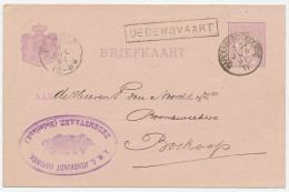 Trein Haltestempel Dedemsvaart 1891 - Cartas & Documentos