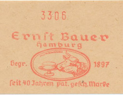Meter Cut Deutsche Reichspost / Germany 1939 Cow - Cheese - Fattoria