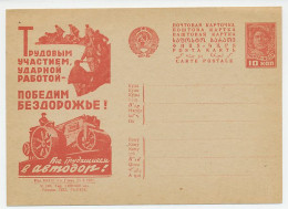 Postal Stationery Soviet Union 1931 Road Construction - Altri & Non Classificati