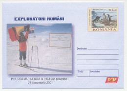 Postal Stationery Romania 2005 Uca Marinescu -South Pole - Arctic Expeditions