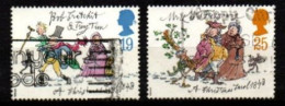 GRANDE  BRETAGNE  /   U.K..    1993.   Y&T N° 1704 à 1705  Oblitérés.   Christmas - Used Stamps