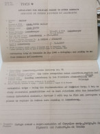 Demande De Permis D'entrée En Allemagne, Zones Américain, English Et French, Garage Muller Luxembourg - 1940-1944 German Occupation