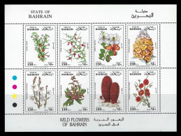 Bahrain 1993 Wild Flowers Stamps Minisheet MNH + FREE GIFT - Bahrein (1965-...)