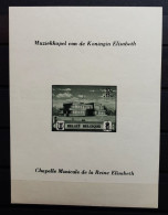 06 - 24 - Belgique - Bloc N°14** - MNH - Chapelle Musicale De La Reine Elisabeth - Non Dentelé - TB - 1924-1960