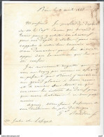 MARECHAL RANDON 1795 - 1871 Lettre à Jules De Lesseps Bône LETTRE AUTOGRAPHE - Político Y Militar