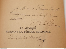 Mexico F.L. De La Barra AutographE Autographe Président Du Mexique Dédicace - Historische Personen