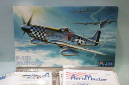 Fujimi - North American P-51D MUSTANG Maquette + Décalques AeroMaster Réf. 700 P-3 BO 1/48 - Airplanes