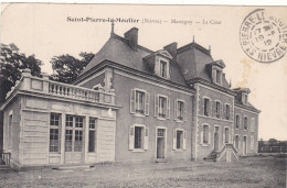 58. SAINT PIERRE LE MOUTIER. CPA. MARCIGNY. LA COUR. ANNEE 1912 + TEXTE - Saint Pierre Le Moutier